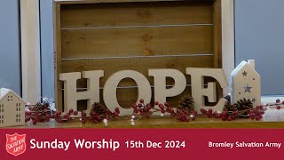 Bromley Temple Salvation Army  -  15th Decembers 2024, 'Hope in the Stable'