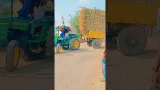 ऊसाचे ट्रॅक्टर चे व्हिडिओ ❤️🚜 John Deere sugarcane tractor video 🔥✨ उसाचा 19 टन ट्रॅक्टर #shorts