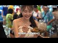 蹦闆狂掃泰國海鮮市集 整桌美食大胃王正妹不到1hr完食｜三立新聞網 setn.com