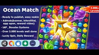 Ocean Match 3 Gameunitysourcecode.in
