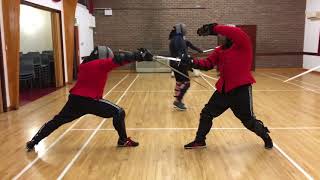 Meyer Rapier (sidesword) sparring - Nick vs Mike