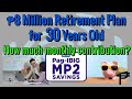 ₱8 Million Retirement Plan for 30 Years Old! How much monthly Pag-Ibig MP2 contribution?