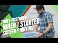 Three Mistakes that I Made When I Started Burning Screens + Tips for Screen Printing