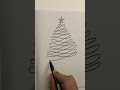 #christmastree #christmas #easyart #2023 #onelinedrawing #satisfyingart #shorts