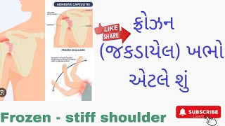 ફ્રોઝન જકડાયેલ ખભો એટલે શું   V100.   #frozenshoulder #shoulderpain#exercise#physiotherapy#best#care