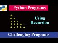 Star Pattern Using Recursion | WithOut Using Loop | Programming Challenge 2 | Python Tricky Programs