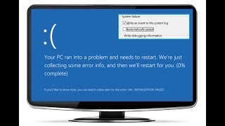Stop Getting Blue Screen Automatic PC Restart in Windows 10/8/7