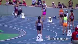 2013近畿ＩＨ　４X１００ｍリレー予選３組　大阪桐蔭