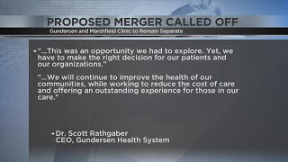 No merger between Gundersen, Marshfield Clinic