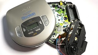 Sony Discman D-365 repair, replacement of CD drive, motors