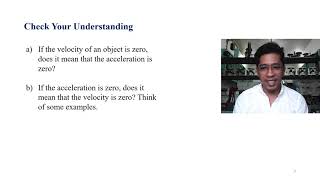 Lesson 2.2 Acceleration and Motion with Constant Acceleration