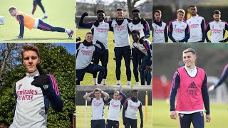 Workout done… the boys are ready! Arsenal training today London Colney ! Arsenal Training Today