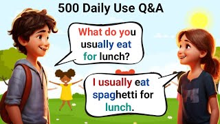 500 Daily Use Questions And Answers | Simple Present Tense | English Speaking Practice