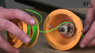 Ryobi Trimmer Repair - How to replace the Reel and Line Assembly