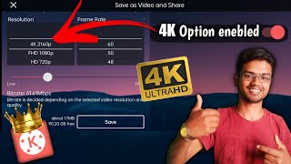 Kinemaster 4k option not generate problem||kinemaster 4k video export problem apk download||4K video
