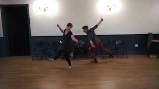 Inside Turn Riffs, Airplane, Fall Off Log Choreo - Intermediate Lindy Hop