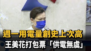 週一用電量創史上次高　王美花打包票「供電無虞」－民視新聞