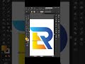 Easy! Make a Custom ER Letter Gradient Logo | Adobe Illustrator Tutorials