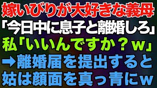 【スカッとする話】嫁いびりが大好きな義母「今日中に息子と離婚！親権は放棄しろ」私「いいんですか？ｗ」→私と夫が離婚届を提出し終わると次の瞬間、トメは顔面を真っ青にして