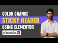 Create a Color Changing Sticky Header in Elementor For Free