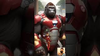 superhero but 💥 gorilla all Advengers #shortsvideo #youtubeshorts #viralvideo