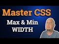How to use Width, Max Width and Min Width in CSS