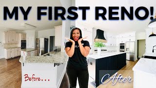MY FIRST DESIGNER KITCHEN RENOVATION!!! | Before & After Home Tour