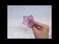 duet handmade french beaded single flower hairpin