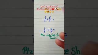 Quick calculation of fractions🤗💥❤🧠👌 #maths #multiplication #fraction #mathstricks #education #foryou