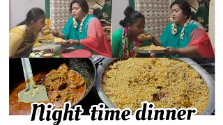 || NIGHT TIME DINNER || CHERRY SATHAKSHI || SATHAKSHI_4811 || CHERRY SIRISHA ||