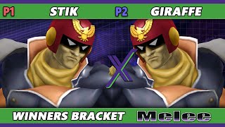 S@X 526 - Stik (Captain Falcon) Vs. Giraffe (Captain Falcon) Smash Melee - SSBM