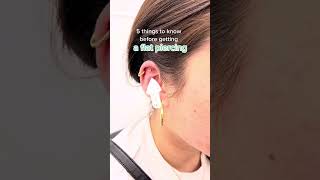 5 things to know before a flat cartilage piercing #shorts