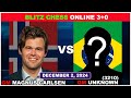 Magnus Carlsen vs Strong Grandmaster | Blitz Chess 3+0 | ChessCom | December 2, 2024