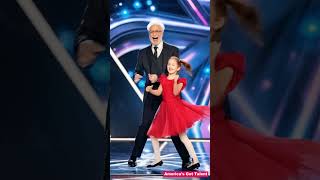 Grandfather and granddaughter dance confidently, surprising the audience #talent