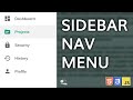Mobile Friendly Navigation Menu WITH ICONS using HTML and CSS