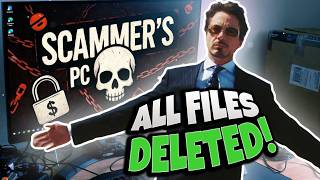 I COMPLETELY DESTROYED A TECH SUPPORT SCAMMER’S PC!