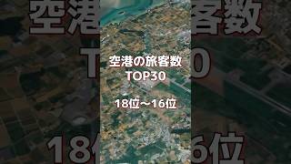 旅客数ランキングTOP30 #googleearth #空港