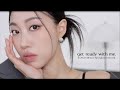 요즘 제일 좋아하는 느낌 메이크업 GRWM (광고아님! 메디큐브 에이지알/속눈썹 붙이기/무지개맨션) | 민스코 Minsco