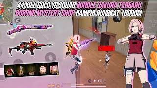 41 KILL SOLO VS SQUAD BUNDLE SAKURA TERBARU !!! BORONG MYSTERY SHOP HAMPIR RUNGKAT 1000DM!?