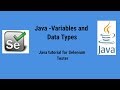 Java Variables and Data types -Java tutorial for Selenium