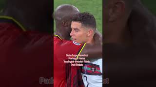Respeck mommen, saat lukaku memberi Semngat Cristian ronaldo #shorts #UEFA #cr7newvideo