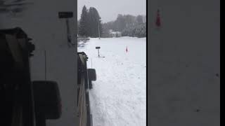 Mailbox Kings mailbox getting hit by a snow plow, bounces back