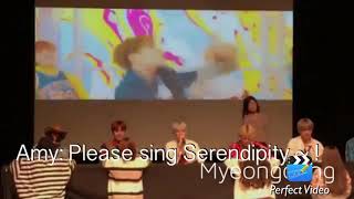 [FANCAM] [Engsub] [170930] BTS Myeongdong Fansign . Suga can't sing