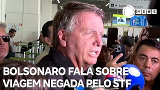 Bolsonaro se diz constrangido por não ir à posse de Trump