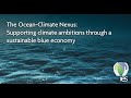 The ocean-climate nexus: Supporting climate ambitions through a sustainable blue economy