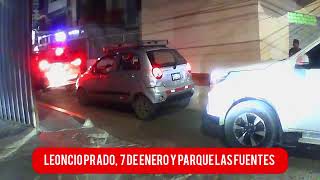 TRAFICO POR LAS CALLES CENTRICAS DE CHICLAYO. Y LA ZONA ROSA 7 DE ENERO