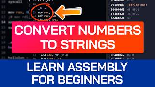 Convert Integers to Strings in Assembly | Beginner Tutorial for x86-64 | itoa() Assembly Programming