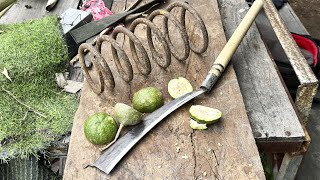 HOW TO TURN COIL SPRING INTO CAMBODIAN MOST POPULAR  KNIFE