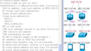 CCNA 新試験 IPv6の基本的な設定とスタティックルーティングの設定