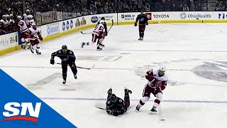 Dylan Larkin Beats Seth Jones In Foot Race To Score Short-handed Goal